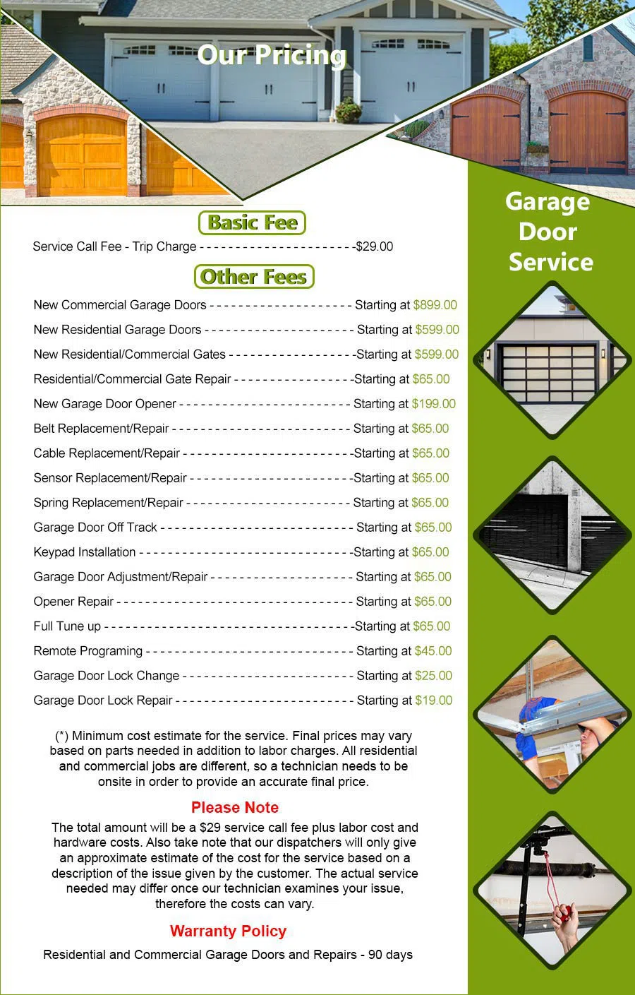 Interstate Garage Door Service Lower Gwynedd Township, PA 267-998-8101